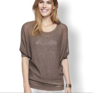 {Express} Mesh Dolman Sleeve Knit Sweater